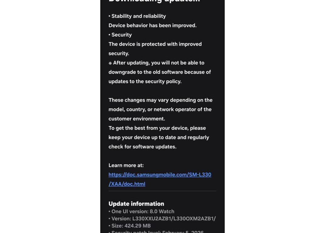 Samsung Galaxy Watch Users Urged to Update Immediately