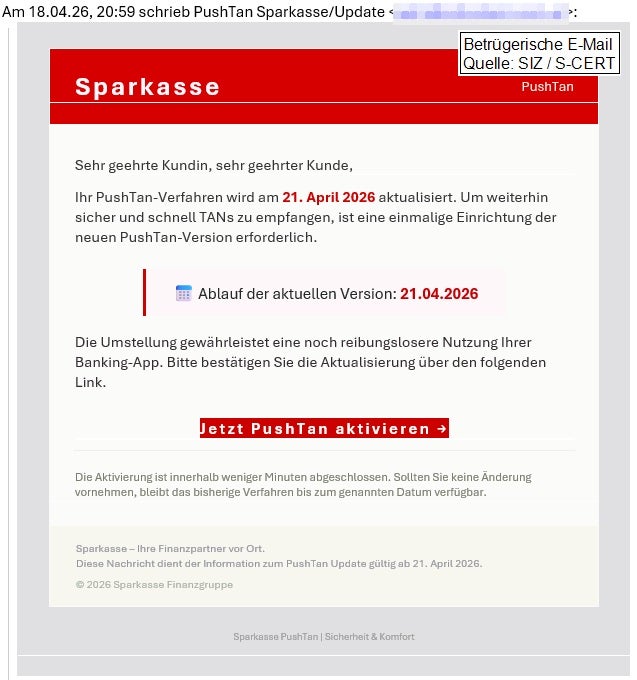 Sparkasse warnt selbst vor neuen AGBs