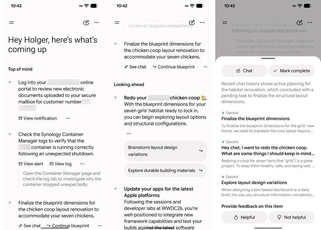 Googles Daily Brief kennt meine Mails, aber nicht meine Prioritäten